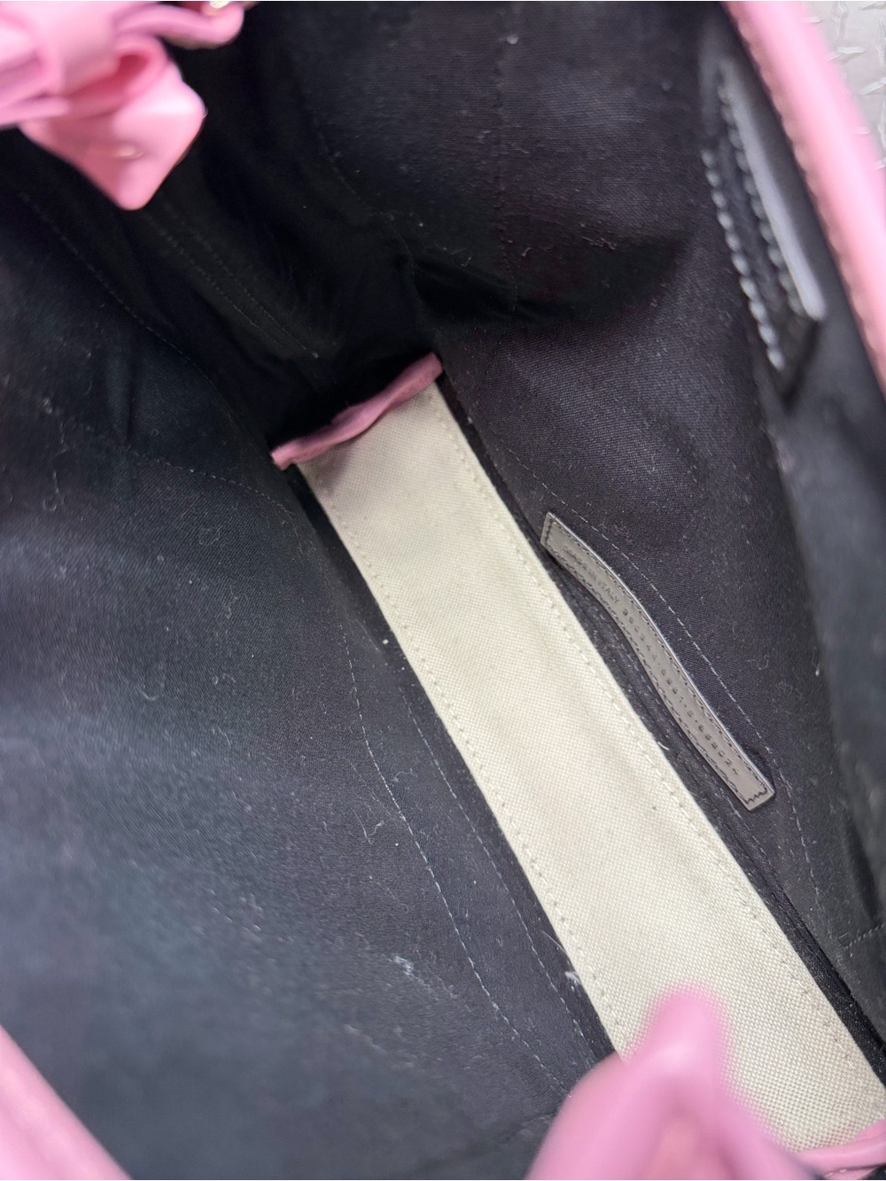 Balenciaga Navy Cabas XS Logo Canvas Tote in Pink - Picture 10 of 12
